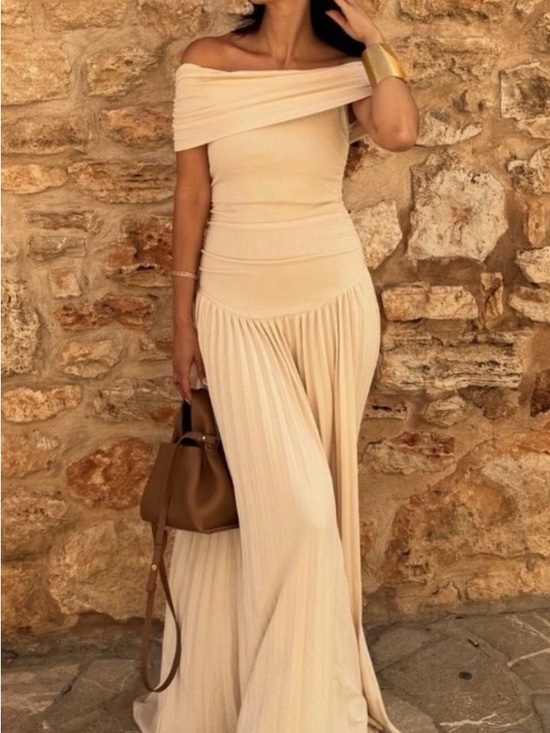Lioness Dresses & Skirts - Lioness x REVOLVE Field of Dreams Cream off-the-shoulder maxi dress Small